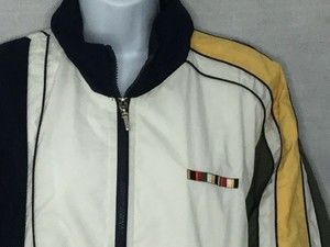 CATALINA Windbreaker Jacket Sz XL  16/18 Sailing White Full Zip Coat Nautica